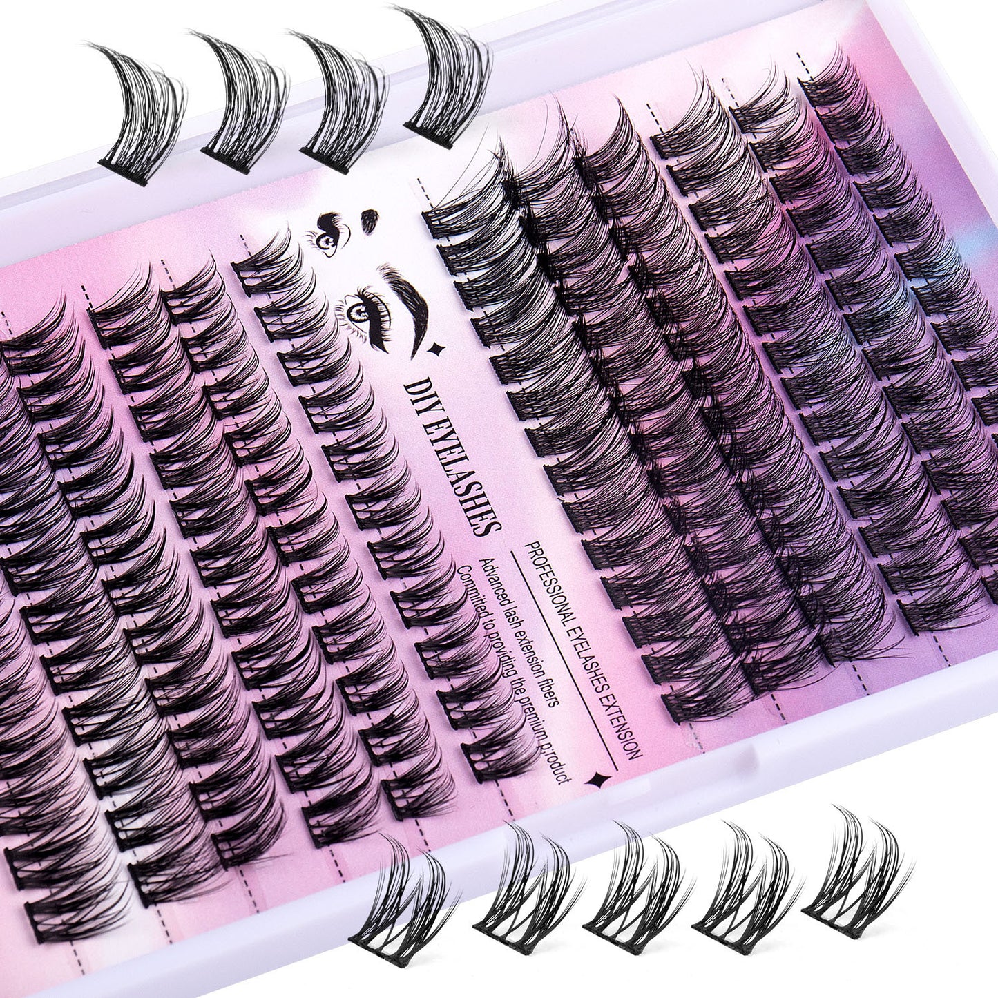 Eyelash Cluster Kit 150pcs