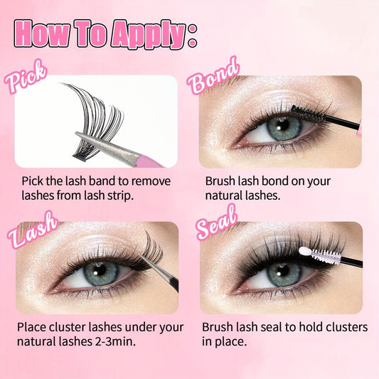 Eyelash Cluster Kit 150pcs